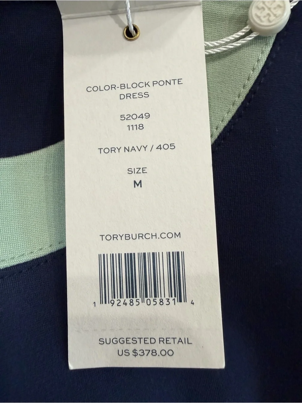 Tory Burch NWT Colorblock Ponte Dress